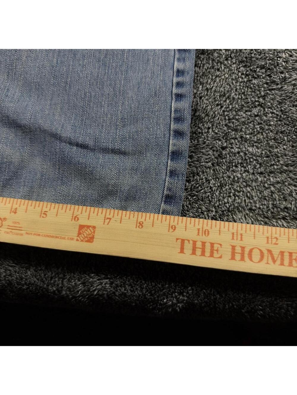 Y2K distressed skater American Eagle bootcut jeans - fits 35x31! - Picture 8 of 8